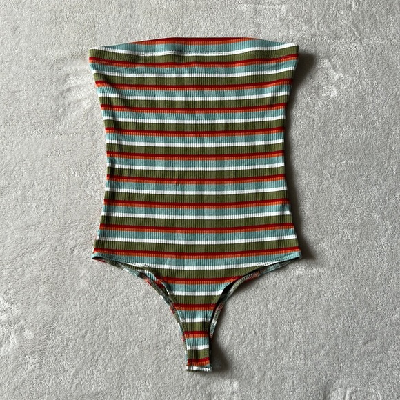 Wasabi + Mint strapless bodysuit. Size Small - Picture 1 of 5